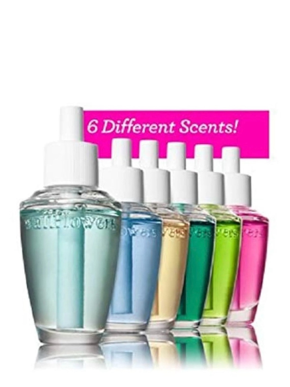 NEW- Bath and Body Works Wallflower Refills, set of 6. Assorted scents